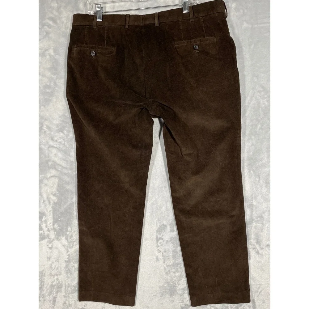 Lauren Ralph Lauren Mens Brown Corduroy Straight Leg Trousers Pants 39x29